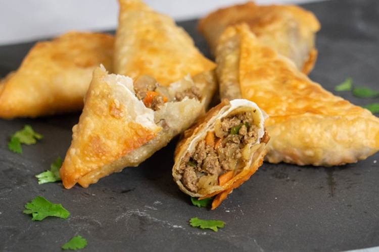 Easy Beef Samosas with Spring Roll Wrappers-image